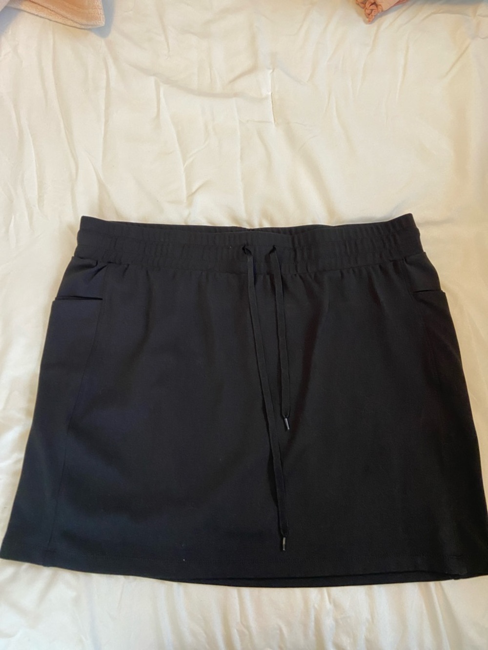 RBX Black Activewear  Skort with Drawstring Waist and side pockets